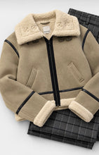 Load image into Gallery viewer, Nina Shearling Aviator Jacket
