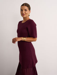 Carrie Merlot Dress