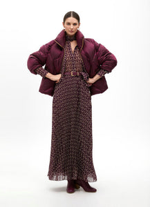 Maggie Metallic Quilted Anorak