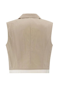 Yasmine Sleevless Cotton Jacket