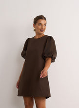 Load image into Gallery viewer, Carrie Chocolate Mini Dress
