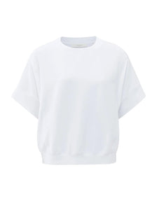 Yasmine White Ribbed Top