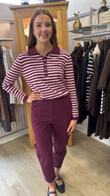 Load image into Gallery viewer, Willow Pink &amp; Burgundy Stripe Knit
