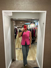 Load image into Gallery viewer, Chloe Deep Pink Longline Waistcoat

