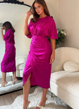 Load image into Gallery viewer, Gretta Fuschia Dress
