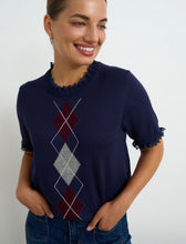 Load image into Gallery viewer, Willow Navy Argyle
