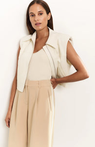 Yasmine Sleeveless Cropped Jacket