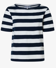 Load image into Gallery viewer, More &amp; More Breton Stripe Top Navy
