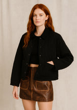 Load image into Gallery viewer, Connie Black Quilted Jacket

