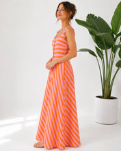 Load image into Gallery viewer, Annabelle Orange &amp; Pink Stripe Dress
