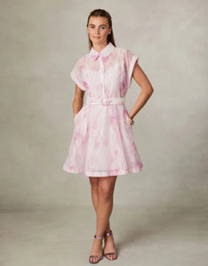 Fee G Diaz Pink Short Dress