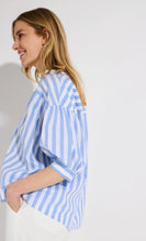 Load image into Gallery viewer, More &amp; More Blue Stripe Blouse
