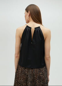 Maggie Black Halterneck