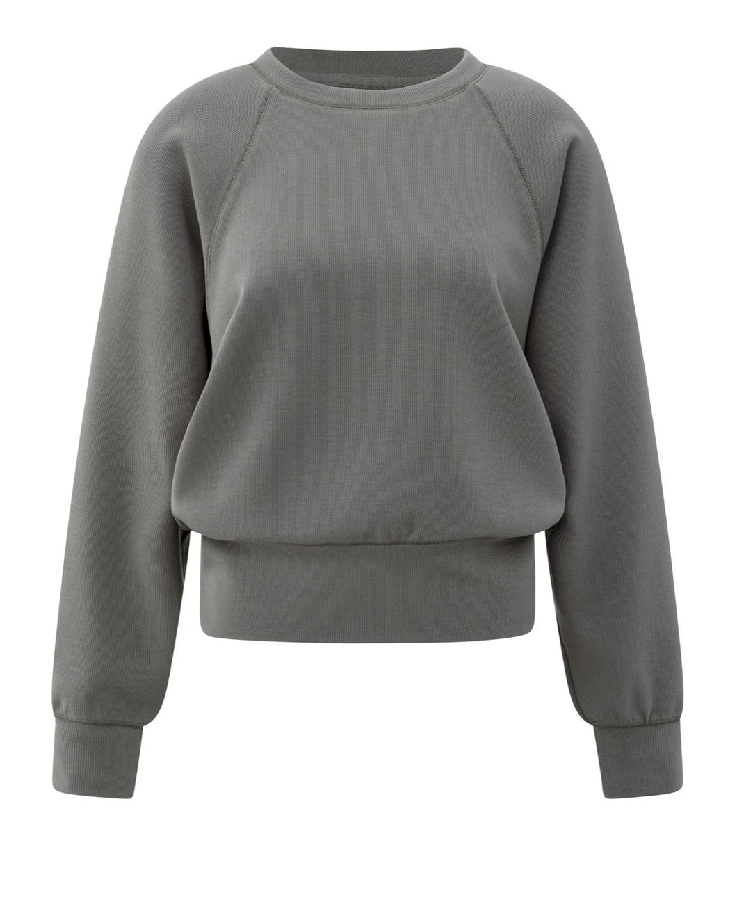 Yasmine Raglan Sweatshirt Dark Taupe Grey