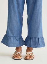 Load image into Gallery viewer, Clara Blue Frill Trousers
