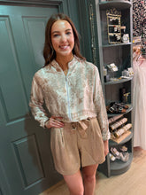 Load image into Gallery viewer, Chloe Gold Silky Bomber
