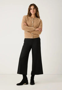 More and More Camel Jacquard  Cardi