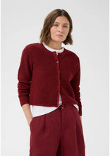 Load image into Gallery viewer, Part Two Gigia Linen Blend Cardigan in Burgandy *NEW*
