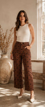 Load image into Gallery viewer, Lara Polka Barrel Jean in Brown
