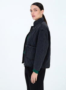 Skatie Denim Quilted Jacket
