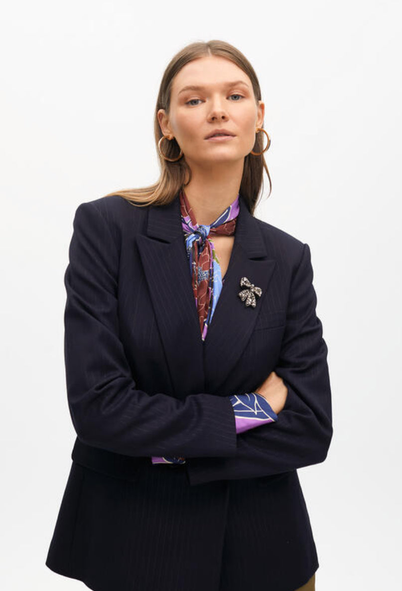 Maggie Pinstripe Blazer