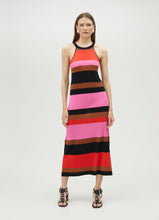 Load image into Gallery viewer, Maggie Stripe Dress Black
