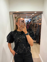 Load image into Gallery viewer, Quinn Black Sparkle Top
