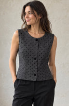 Load image into Gallery viewer, Clara Grey Polka Dot Waistcoat
