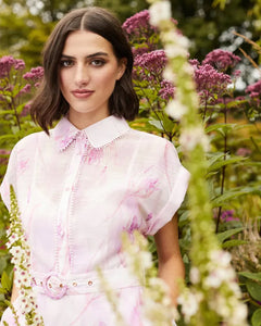 Fee G Diaz Pink Short Dress