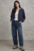 Load image into Gallery viewer, More and More Navy Zipped Sweat
