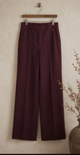 Load image into Gallery viewer, Para Mi Mira Twill Trouser in Burgundy Red

