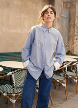Load image into Gallery viewer, Part Two SavannaPW Blouse Hydrangea Stripe
