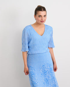 Ellen Pleated Dress with print