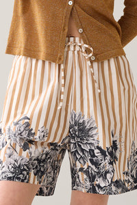 Selena Border Print Shorts