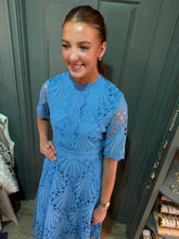 Load image into Gallery viewer, Mary Blue Lace Dress
