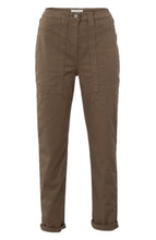 Load image into Gallery viewer, Yasmine Woven Cargo Trousers Brown
