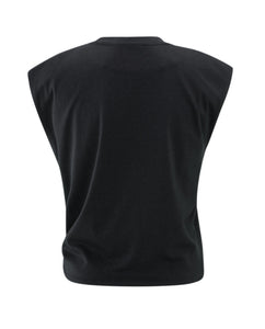 Yasmine  Sleeveless Top Washed Black