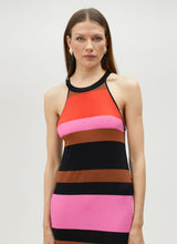 Load image into Gallery viewer, Maggie Stripe Dress Black
