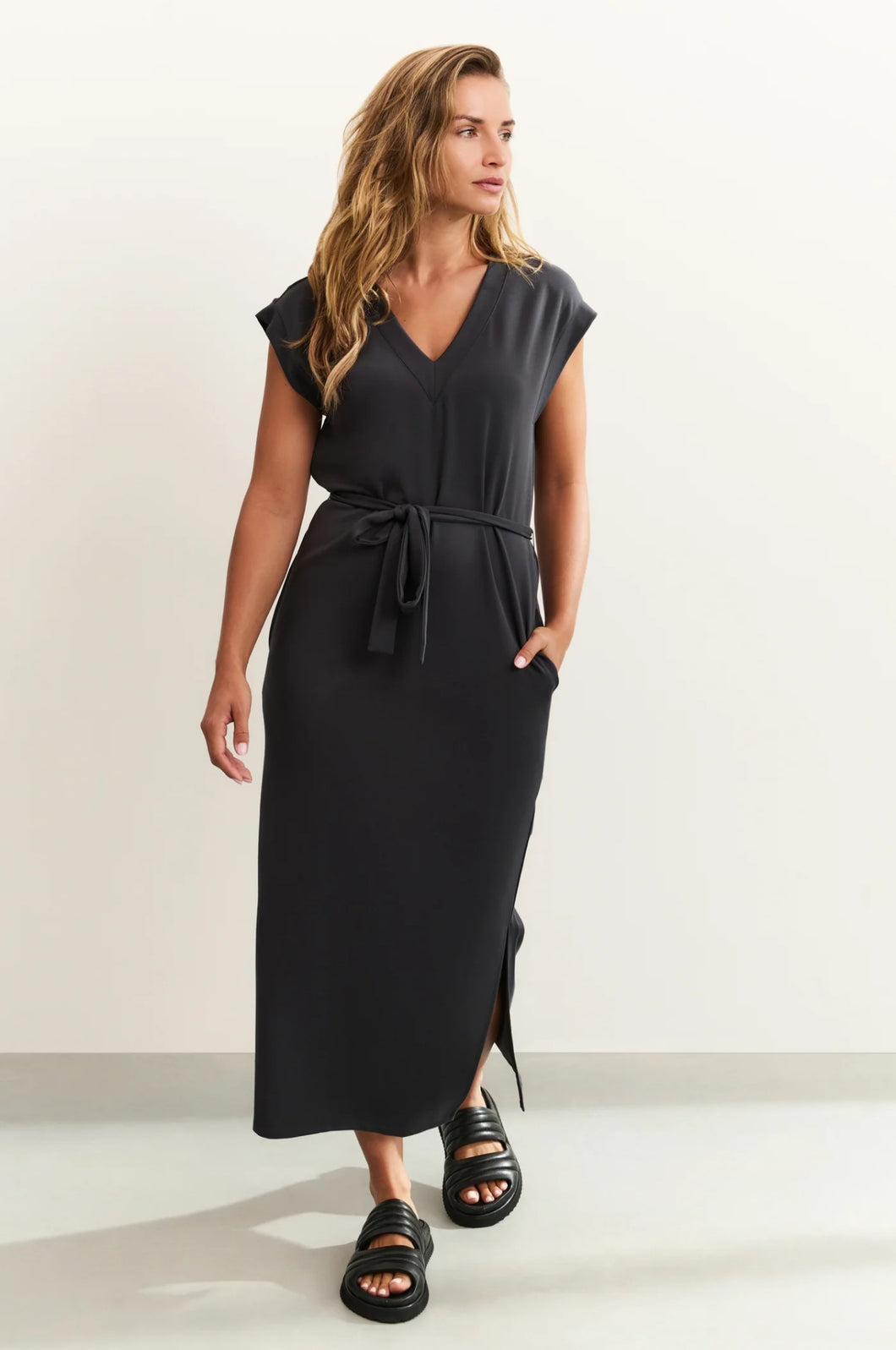 Yasmine Washed Black Dress