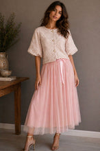 Load image into Gallery viewer, Amelia Pink Balloon Sleeve Jacket
