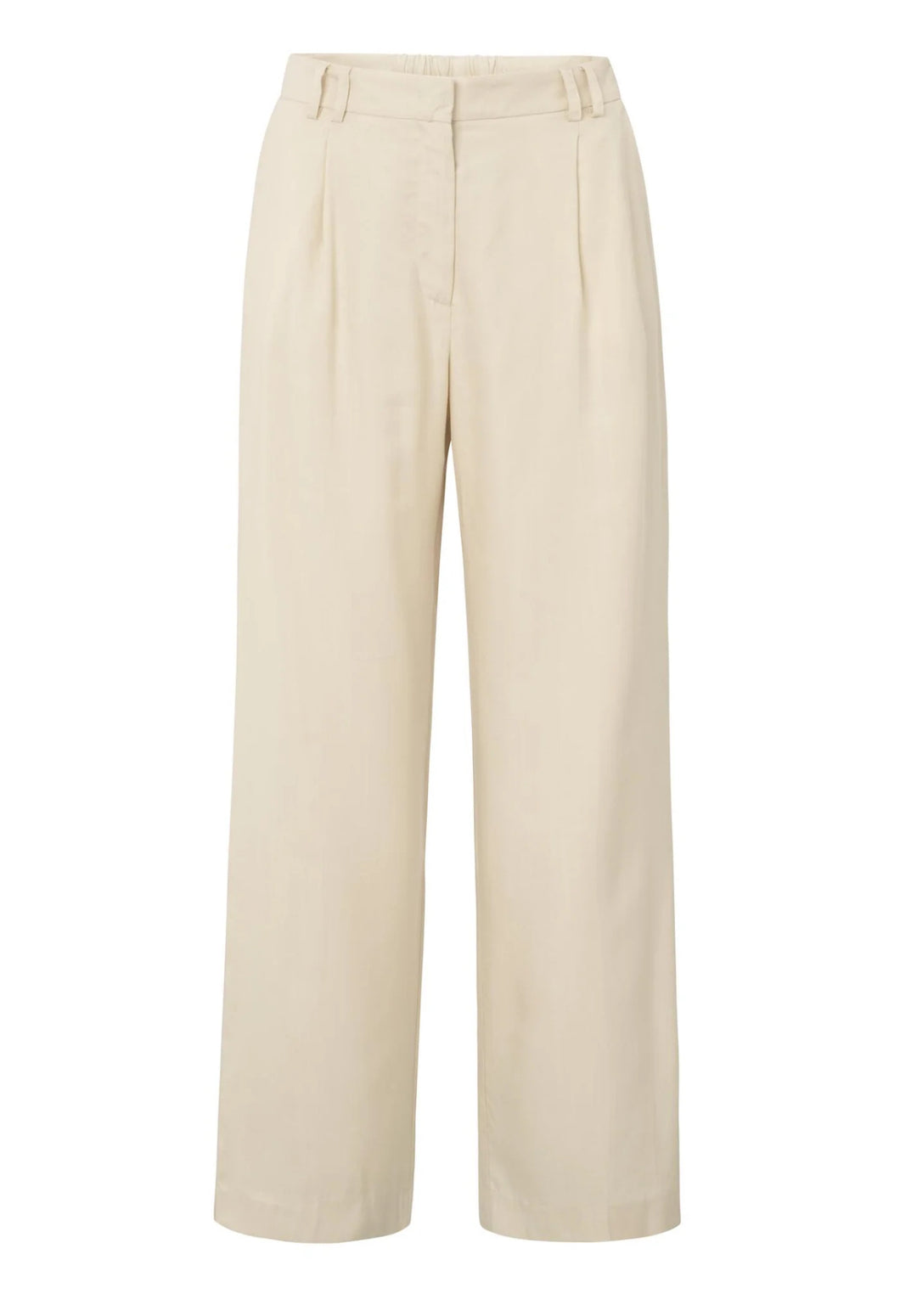Yasmine Linen Mix Trousers Sand