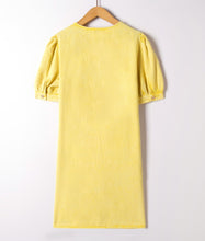 Load image into Gallery viewer, Chloe Yellow Denim Dress
