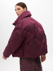 Maggie Metallic Quilted Anorak