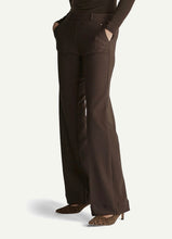 Load image into Gallery viewer, Para Mi Mira Twill Trouser in Brown
