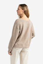 Load image into Gallery viewer, Yasmine Melange Boatneck Sweatshirt
