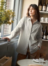 Load image into Gallery viewer, Part Two SavannaPW Blouse Fig Stripe

