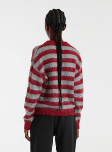 Clara Stripe Knit Burnt Orange