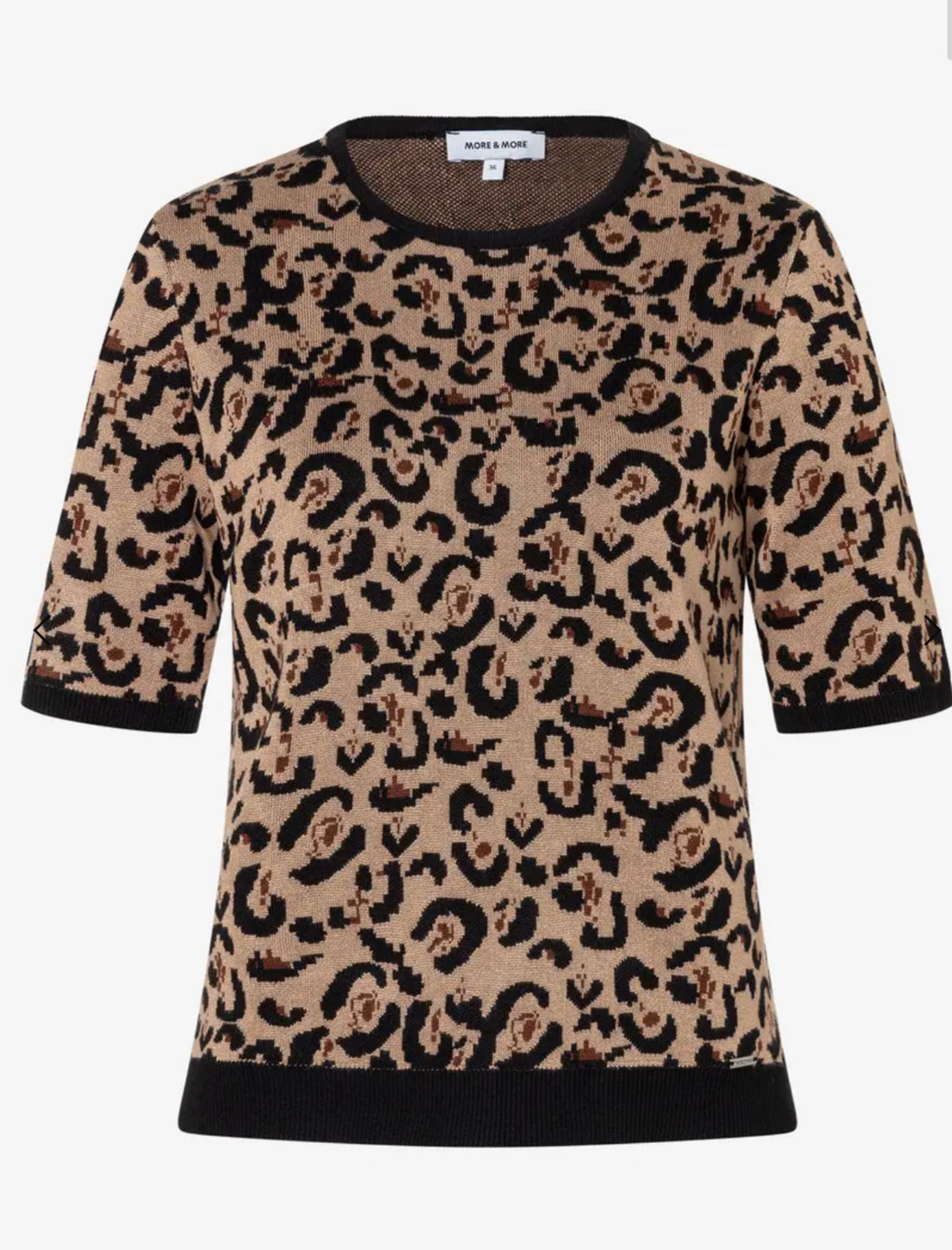 More and More Leopard Knit Top