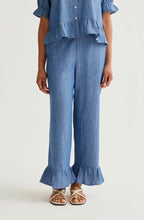 Load image into Gallery viewer, Clara Blue Frill Trousers
