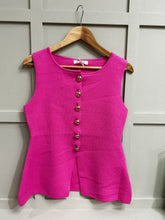 Load image into Gallery viewer, Chloe Deep Pink Longline Waistcoat

